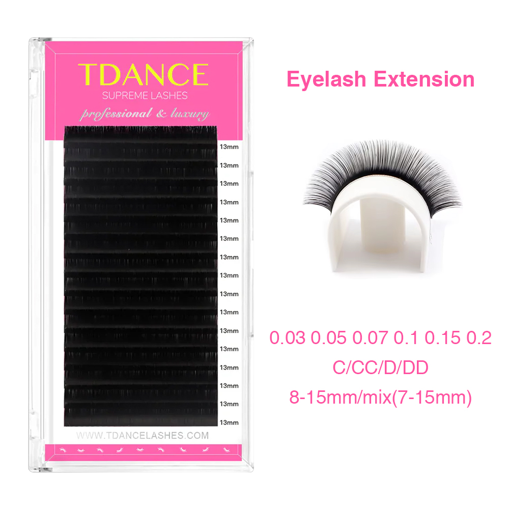 Eyelash Extension Korean Style - TDANCE 속눈썹 연장 16Rows 한국 PBT