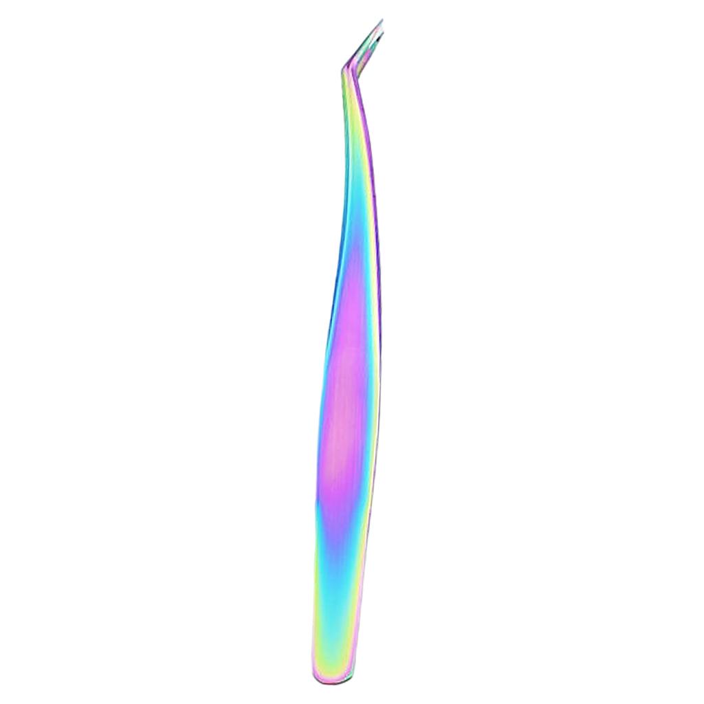 Isolation Tweezer Curved - 스테인리스 스틸 전문가용 핀셋, 볼륨 아이솔레이션