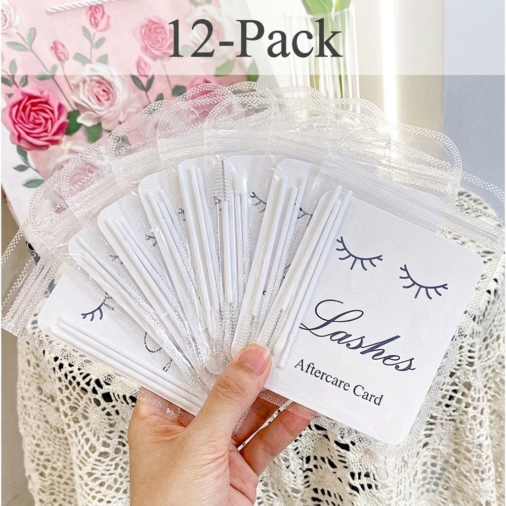 Eyelash Extension Aftercare - 고객용 속눈썹 애프터케어 키트 12개입 (속눈썹