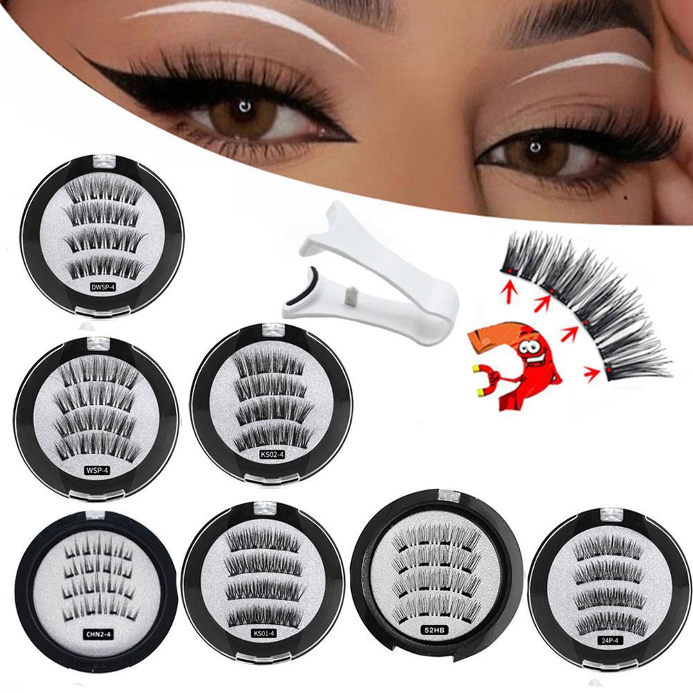 Eyelash Extension For Asian Eyes - 2 쌍 3D 자기 거짓 속눈썹