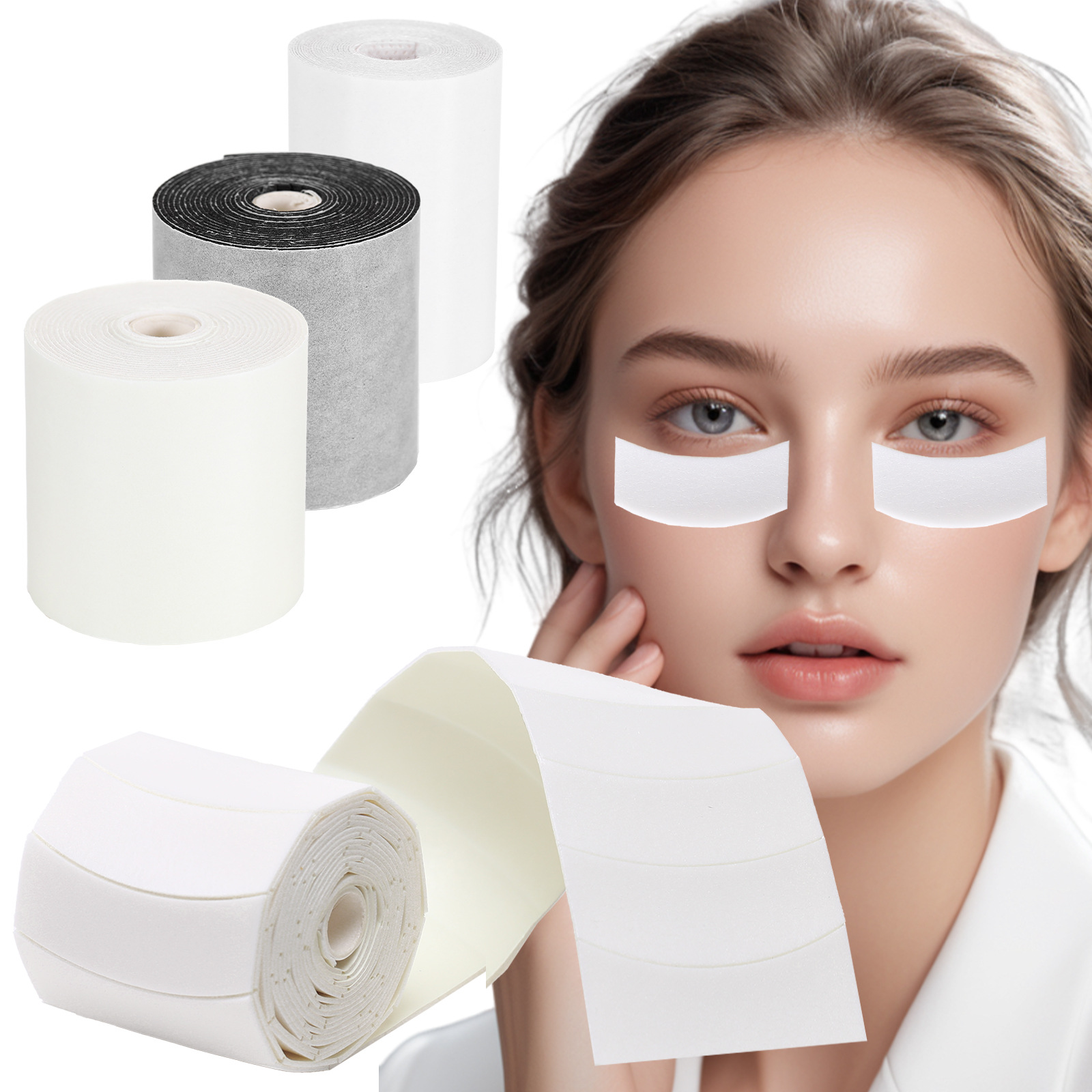 Eyelash Extension Aftercare - 110개/롤 마이크로 아이 테이프 패드 속눈썹
