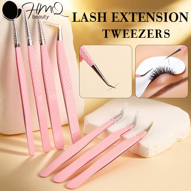 Isolation Tweezer Curved - 고정밀 속눈썹 연장용 핀셋 (파이버 팁)