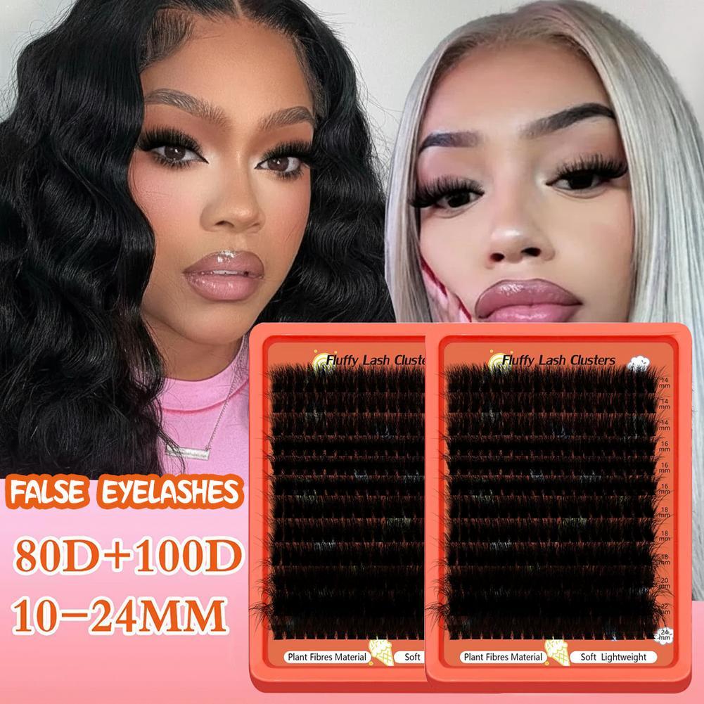 Eyelash Extension Mega Volume - 러시안 볼륨 래쉬 클러스터 키트 80D