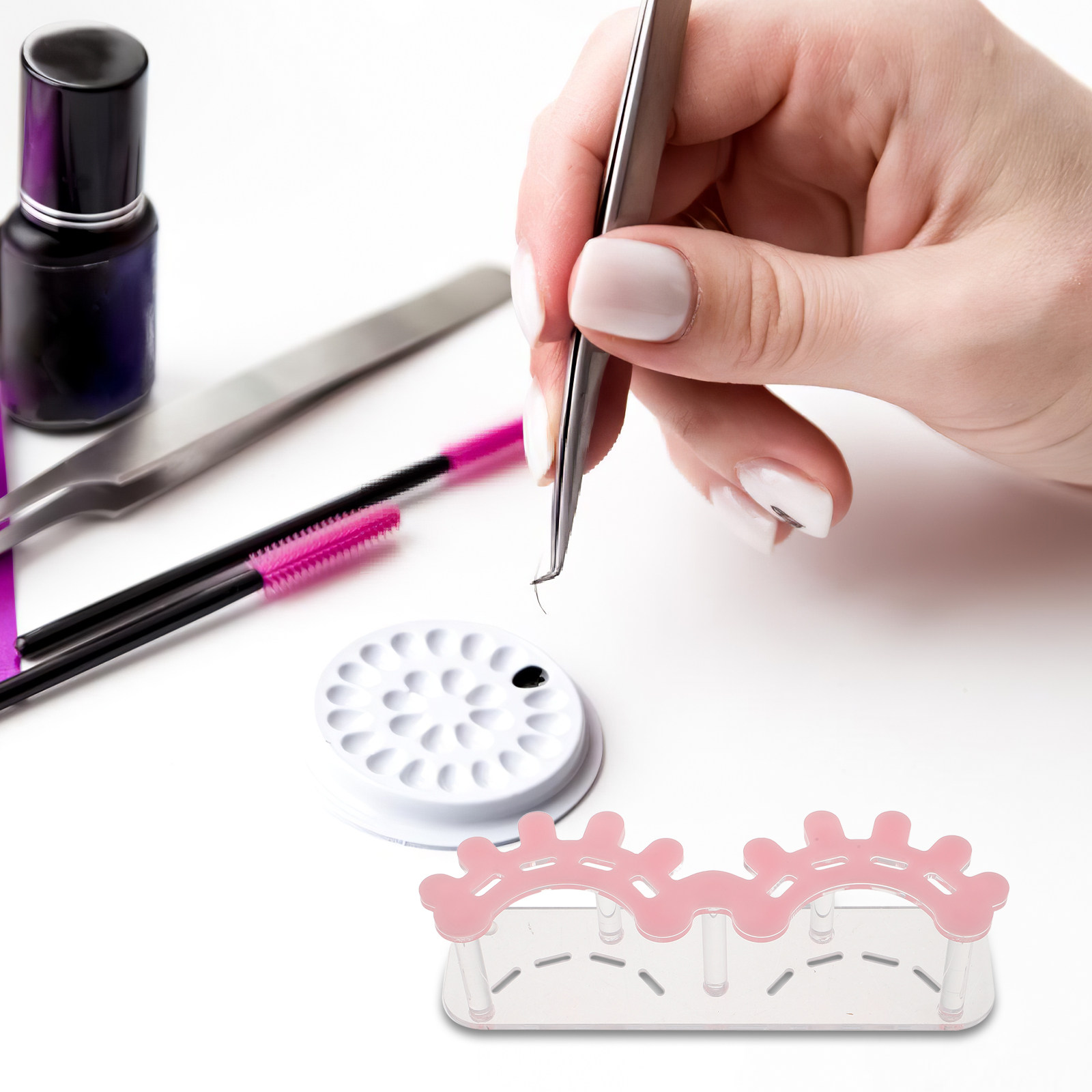 아크릴 속눈썹 집게 정리함 8칸 속눈썹 연장 홀더 스탠 - Eyelash Extension No 8 리뷰 및 가격