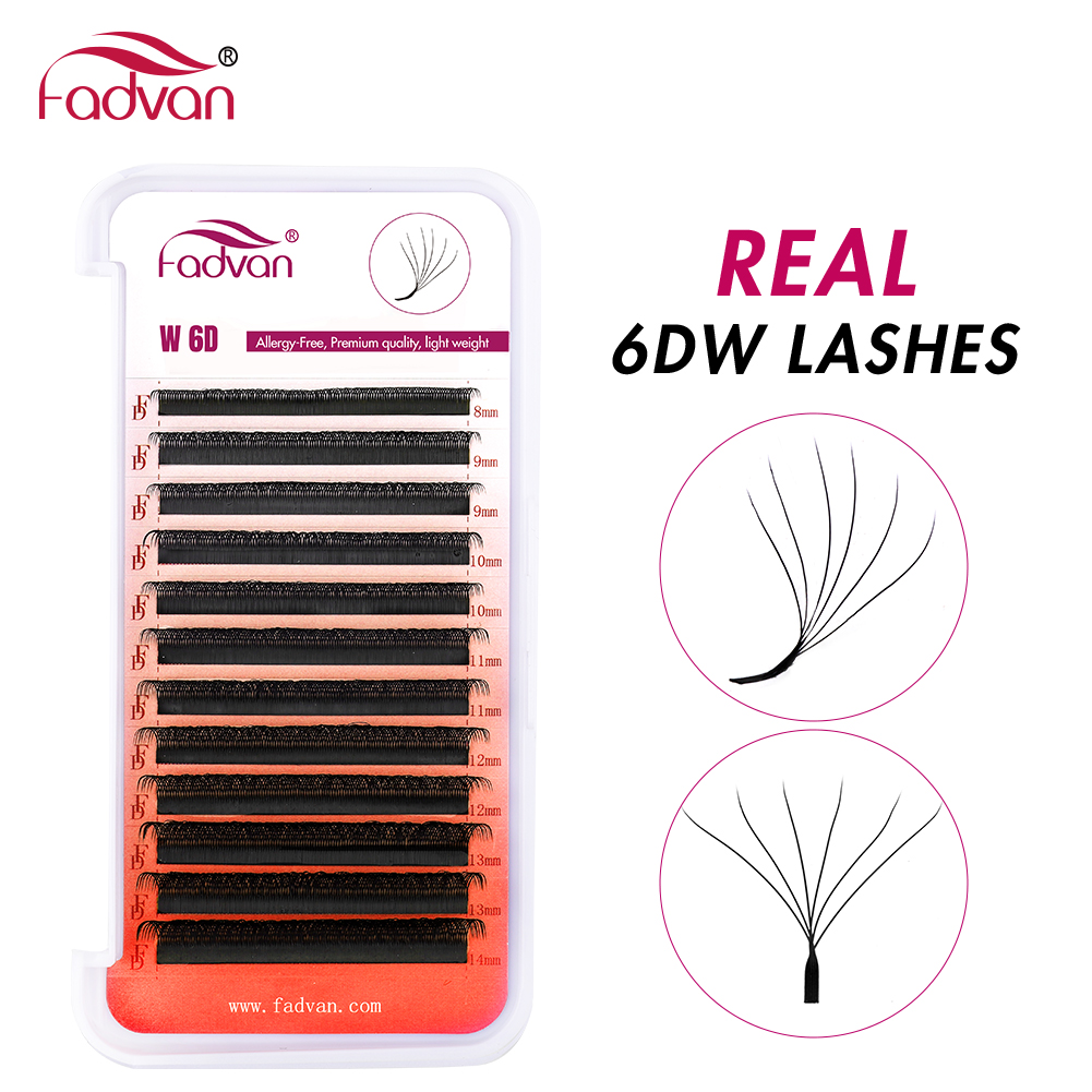 FADVAN Real 6D W 속눈썹 0.07 W 모양 - Eyelash Extension For Asian Eyes 리뷰 및 가격