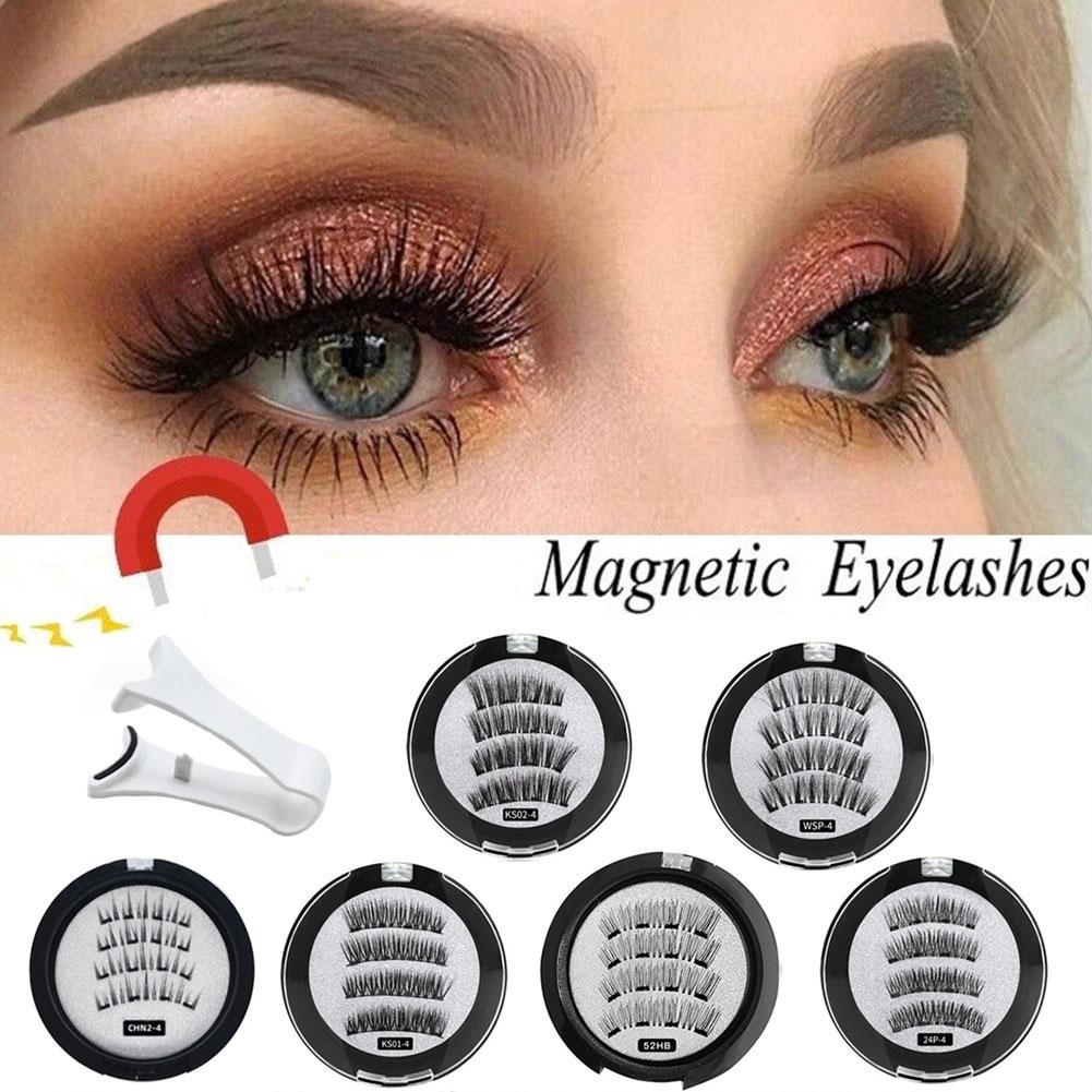 2 쌍 3D 자기 거짓 속눈썹 4 개의 자기 속눈썹이있 - Eyelash Extension For Asian Eyes 리뷰 및 가격