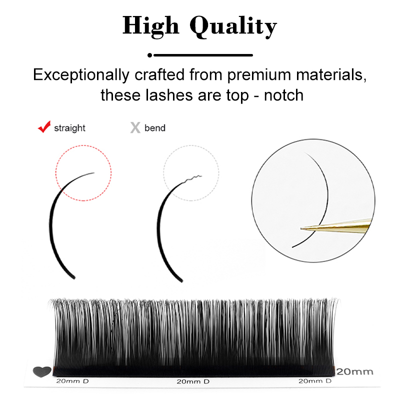 윙키 뷰티 맞춤형 로고 개별 속눈썹 익스텐션 실크 속눈 - Eyelash Extension For Asian Eyes 리뷰 및 가격