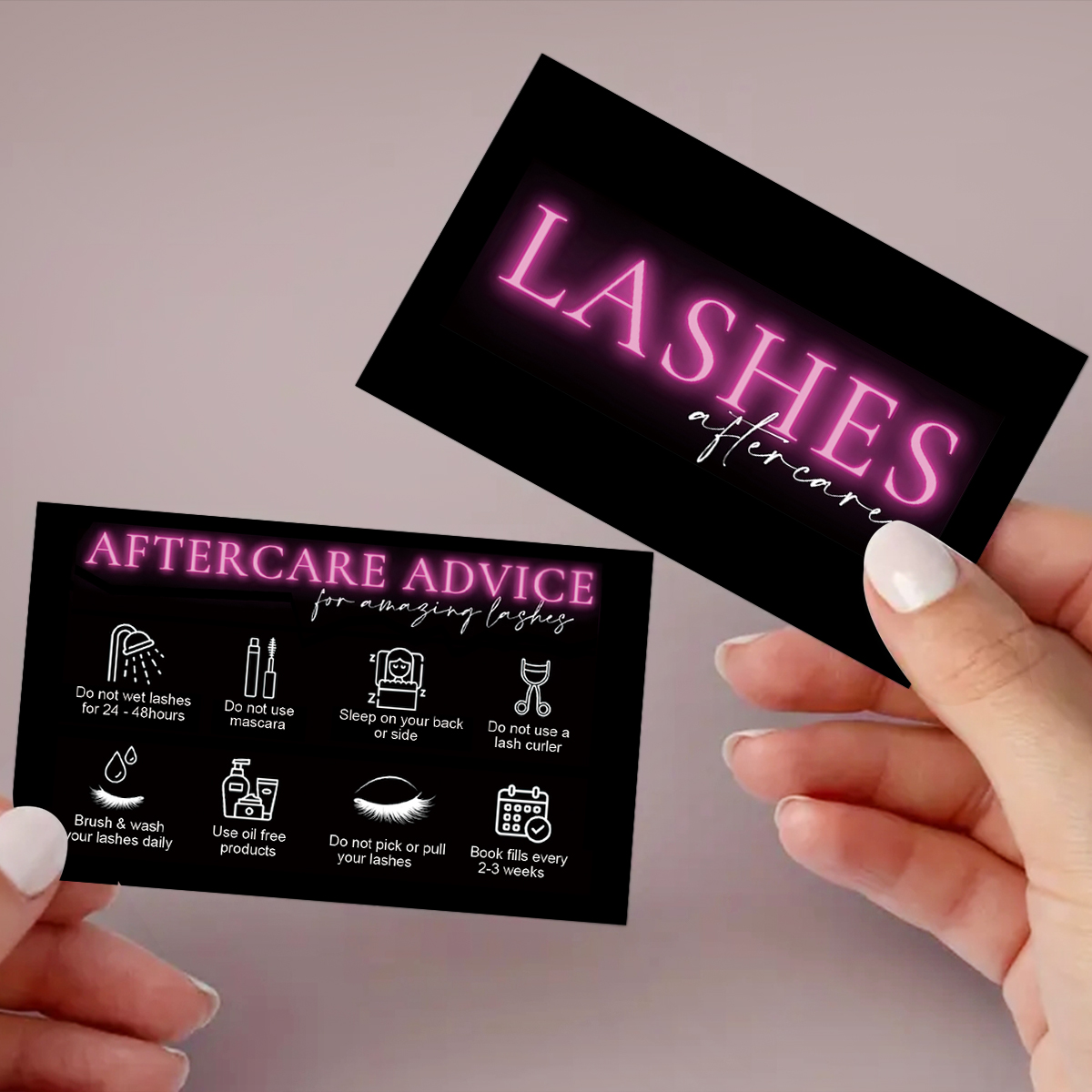 50 개/몫 대리석 속눈썹 애프터 케어 카드 래쉬 명함 - Eyelash Extension Aftercare 리뷰 및 가격