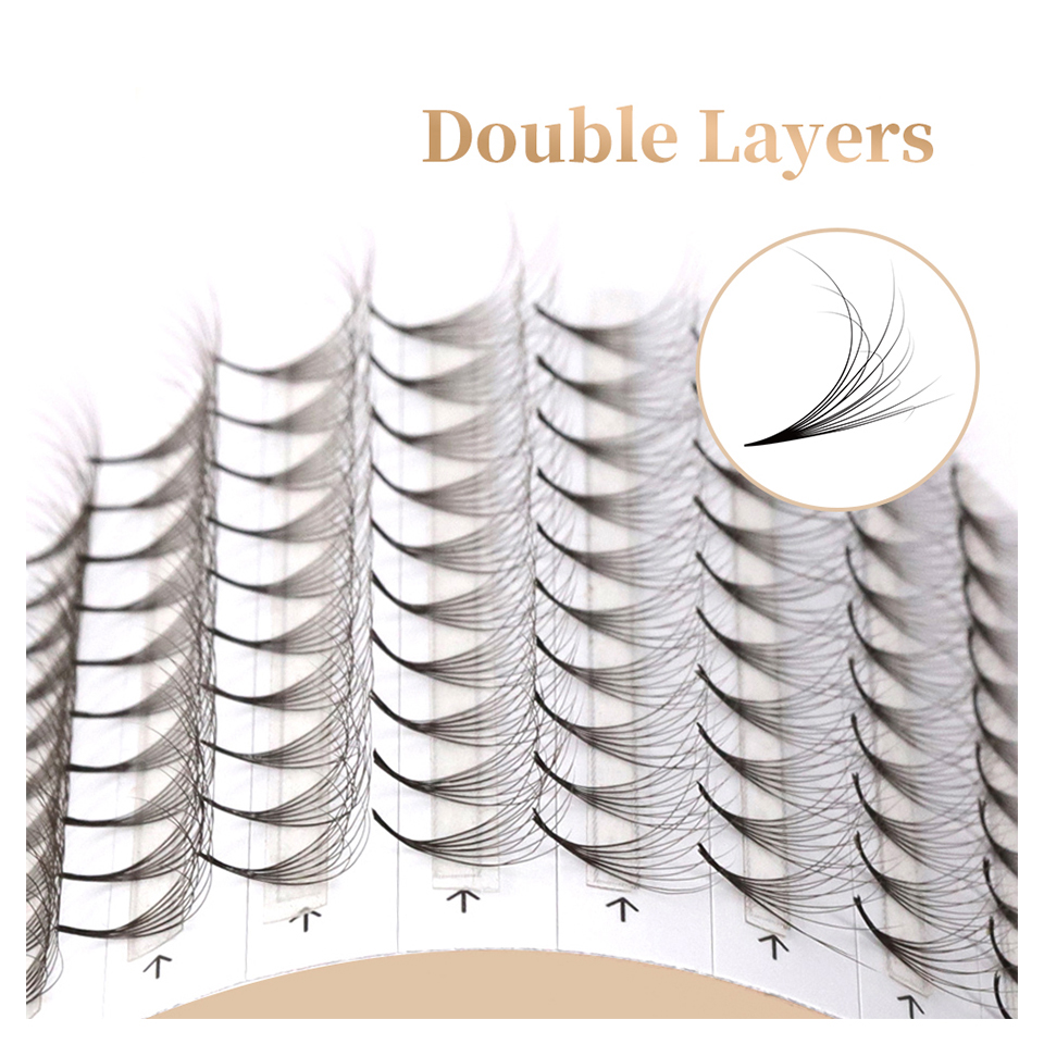 AGUUD 더블 레이어 포인티 베이스 프리메이드 팬 속 - Eyelash Extension Mega Volume 리뷰 및 가격