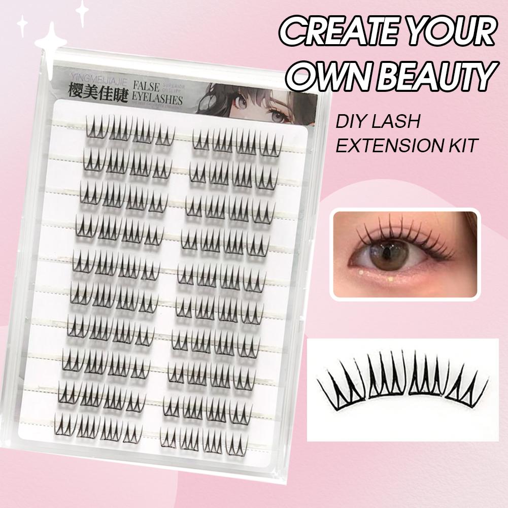 U자형 무접착 인조 속눈썹 대용량 한국 스타일 투명 단 - Eyelash Extension Korean Style 리뷰 및 가격
