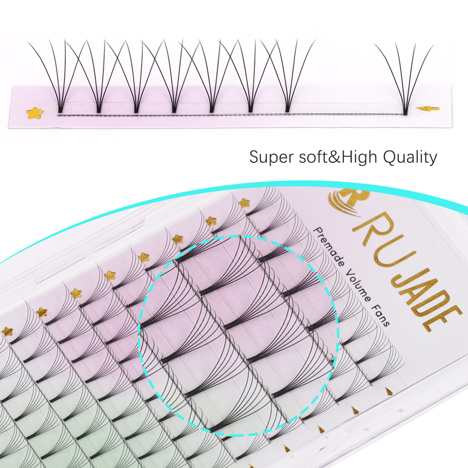 루자드 프리메이드 볼륨 팬즈 숏 스템 러시안 볼륨 속눈 - Eyelash Extension Korean Style 리뷰 및 가격