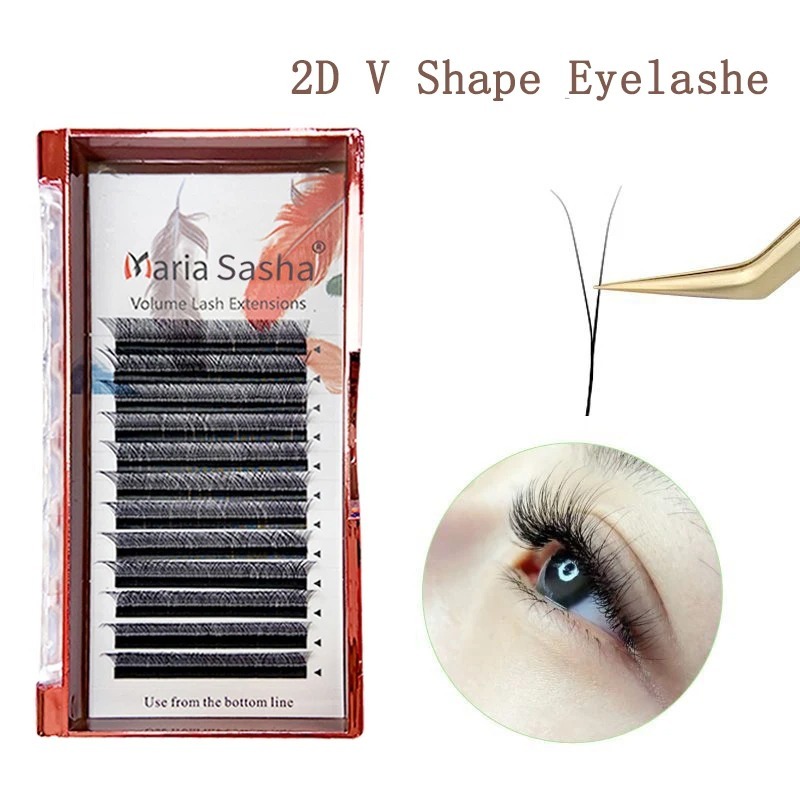 MARIA 2D Y 모양 속눈썹 핸드 프리미엄 2D 속 - Eyelash Extension For Asian Eyes 리뷰 및 가격