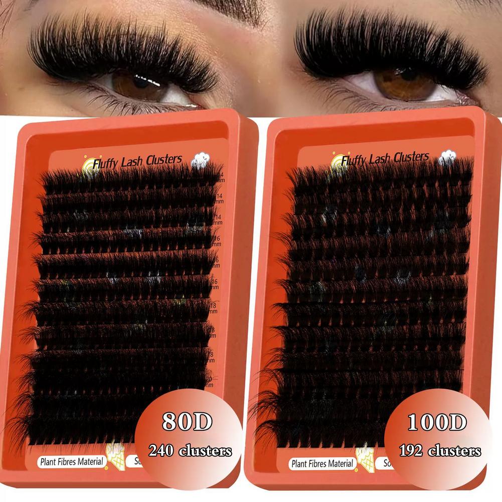 러시안 볼륨 래쉬 클러스터 키트 80D 100D D컬  - Eyelash Extension Mega Volume 리뷰 및 가격